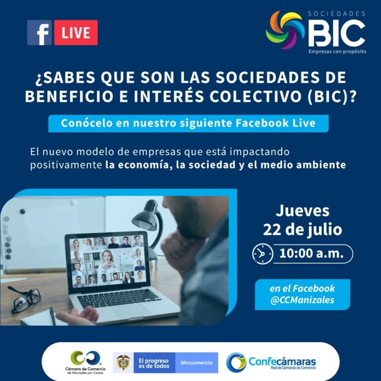 En nuestro Facebook Live, conoce más sobre Sociedades BIC, una figura que abre las puertas a las empresas que generan impacto económico, social y ambiental.