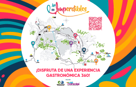 Mapa de la experiencia gastronómica de Los Imperdibles, en Manizales.