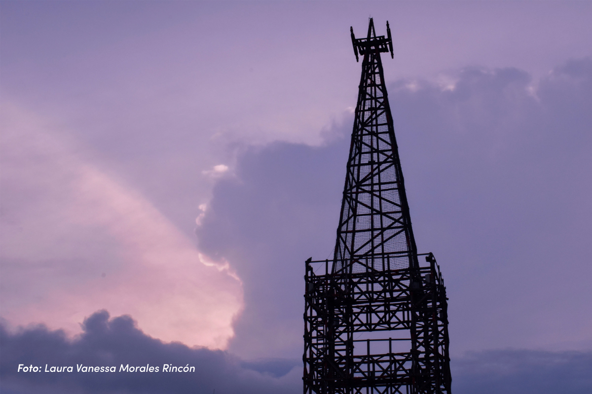 Foto de la Torre del Cable, Manizales, tomada por Laura Vanessa Morales Rincón.
