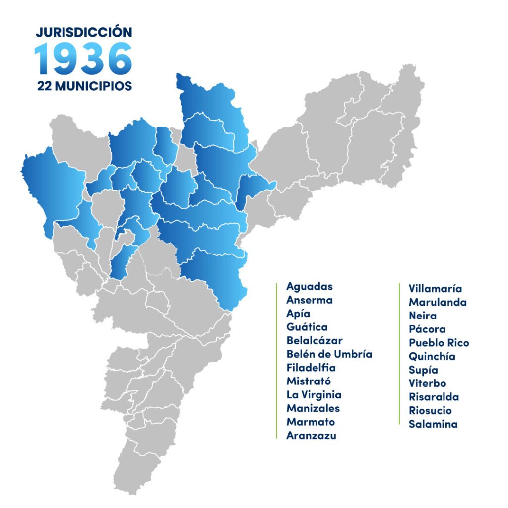 Jurisdicción 1936 CCMPC · 22 municipios