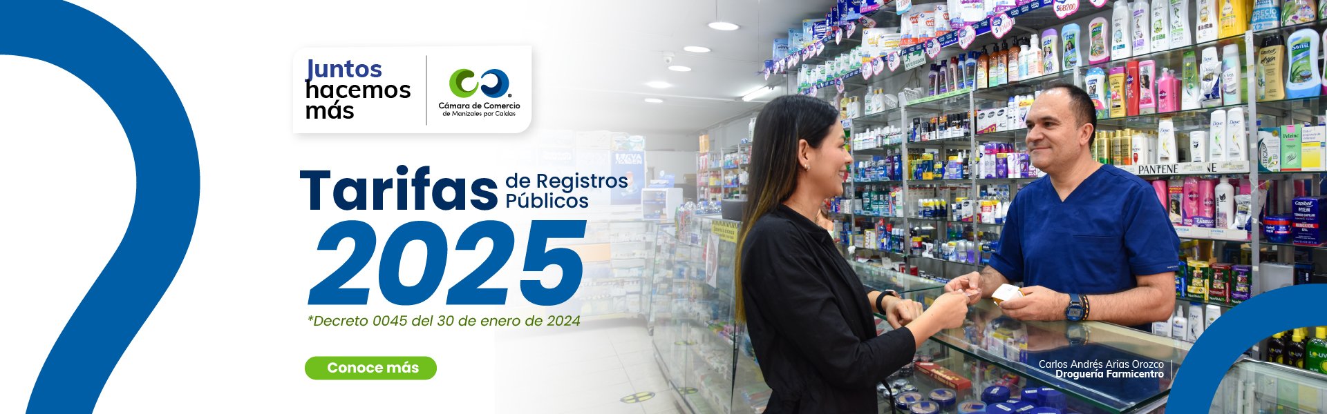 Tarifas de Registros Públicos 2025