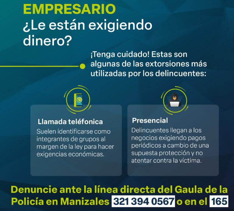 Gaula y CCMP aliados contra la extorsión