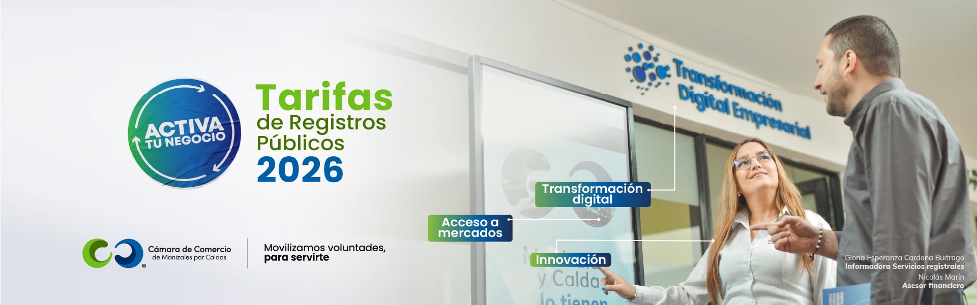 Tarifas Registros Públicos 2026