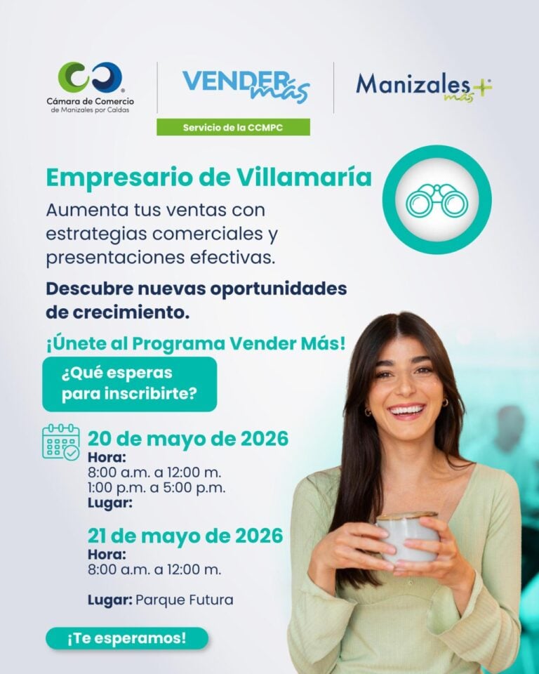 Vender Más llega a Villamaría y Salamina para impulsar el crecimiento de los negocios locales
