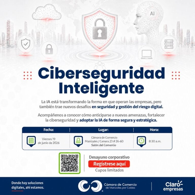 Ciberseguridad inteligente: la apuesta de la CCMPC para proteger las empresas de Caldas