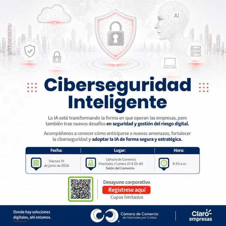 Ciberseguridad inteligente: la apuesta de la CCMPC para proteger las empresas de Caldas