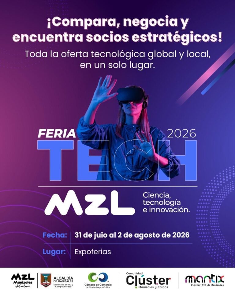 Clúster TIC Mantix de Manizales,  un aliado en la “Feria Tech 2026”