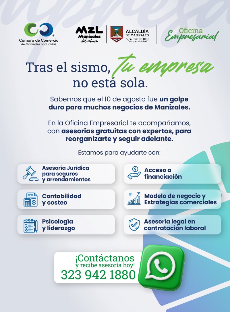 Banner móvil Asesorías Oficina Empresarial Sismo