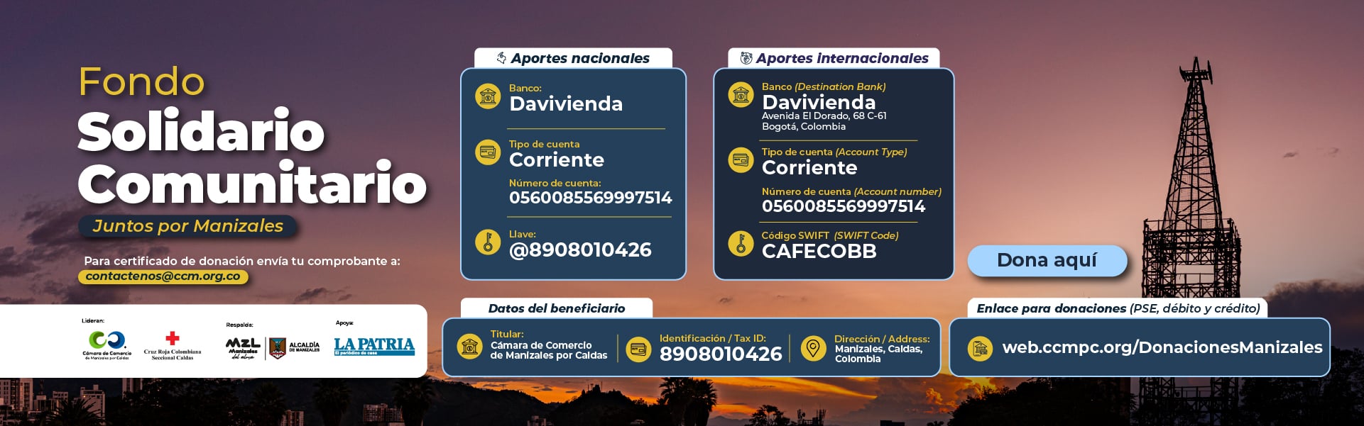 Fondo Solidario Manizales banner